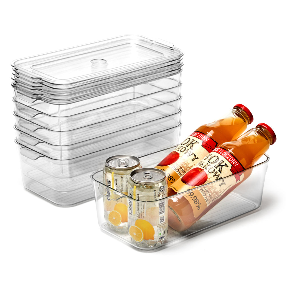 Fridge Storage Containers With Lids, Clear Fridge Fruit Storage Boxes With  Drain Tray, Different Sizes Airtight Food Storage Bins, Home Decor,  Christmas Gift, New Year Gift, Gift For Man, Gift For Woman 
